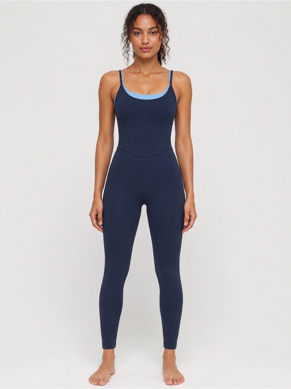 NWT Lululemon Align Layered Bodysuit 28 Club Blue Ocean Air Size 2